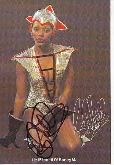Liz Mitchell    Boney M.  Musik  Autogrammkarte original signiert 