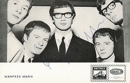 Manfred Mann   60er   Musik  Autogrammkarte original signiert 