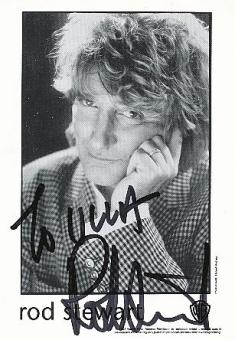 Rod Stewart  Musik  Autogrammkarte original signiert 