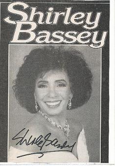 Shirley Bassey  Musik  Autogramm Bild original signiert 