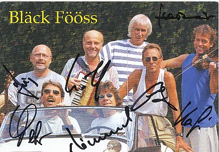 De Bläck Fööss  Musik  Autogrammkarte original signiert 