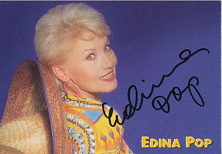 Edina Pop   Musik  Autogrammkarte original signiert 
