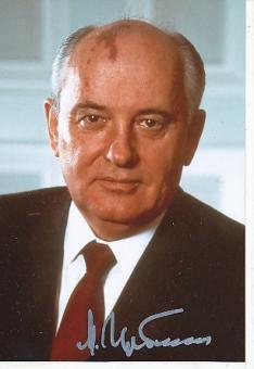 Michail Gorbatschow † 2022 Staatspräsident Sowjetunion  Politik Foto  original signiert 
