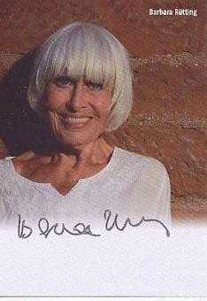 Barbara Rütting † 2020   Literatur &   Film &  TV  Autogrammkarte  original signiert 