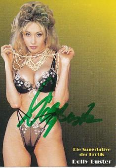 Dolly Buster  Erotik Model  Autogrammkarte  original signiert 
