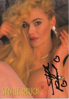 Sybille Rauch  Sexy Erotik Model  Autogrammkarte  original signiert 
