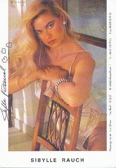 Sybille Rauch  Sexy Erotik Model  Autogrammkarte  original signiert 