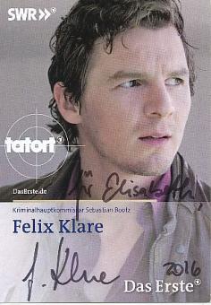 Felix Klare   Tatort   Film &  TV  Autogrammkarte original signiert 