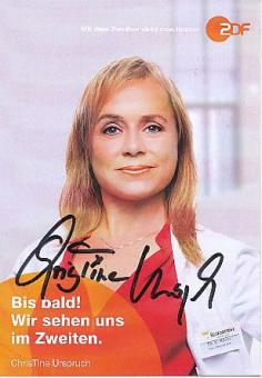 Christine Urspruch   Dr.Klein   ZDF Serien  TV  Autogrammkarte original signiert 