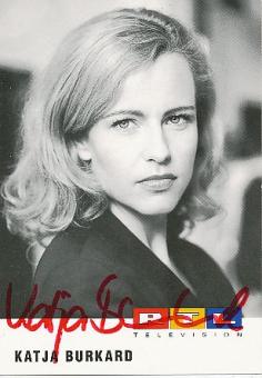 Katja Burkard   RTL  TV  Autogrammkarte original signiert 