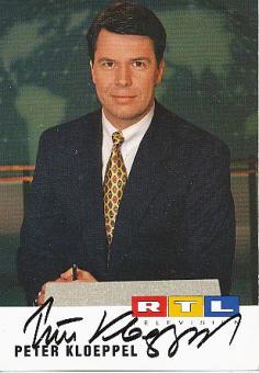 Peter Kloeppel   RTL  TV  Autogrammkarte original signiert 