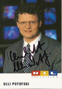 Ulli Potofski   RTL  TV  Autogrammkarte original signiert 