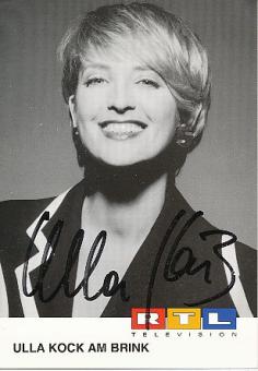 Ulla Kock am Brink   RTL  TV  Autogrammkarte original signiert 