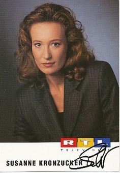 Susanne Kronzucker   RTL  TV  Autogrammkarte original signiert 