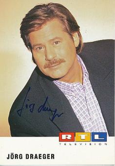 Jörg Draeger   RTL  TV  Autogrammkarte original signiert 