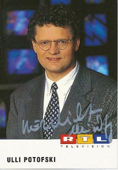 Ulli Potofski  RTL  TV  Autogrammkarte original signiert 