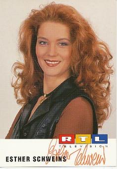 Esther Schweins    RTL  TV  Autogrammkarte original signiert 