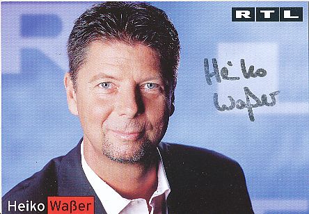 Heiko Waßer   RTL  TV  Autogrammkarte original signiert 