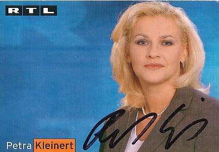 Petra Kleinert  RTL  TV  Autogrammkarte original signiert 