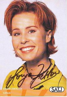 Sonja Zietlow   Sat.1  TV  Autogrammkarte original signiert 
