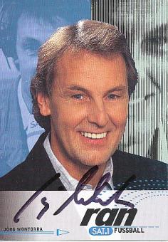 Jörg Wontorra  Ran Sport  Sat.1  TV  Autogrammkarte original signiert 