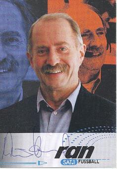 Werner Hansch  Ran Sport  Sat.1  TV  Autogrammkarte original signiert 