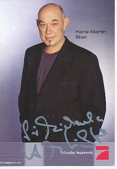 Hans Martin Stier  Pro 7  TV  Autogrammkarte original signiert 