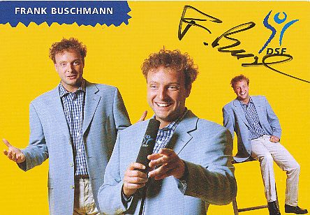 Frank Buschmann  DSF  Sport  TV Sender  Autogrammkarte original signiert 