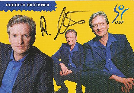 Rudolph Brückner  DSF  Sport  TV Sender  Autogrammkarte original signiert 