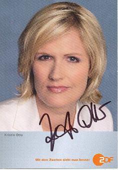 Kristin Otto  ZDF  TV  Sender Autogrammkarte original signiert 