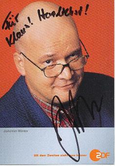 Joachim Winter  ZDF  TV  Sender Autogrammkarte original signiert 