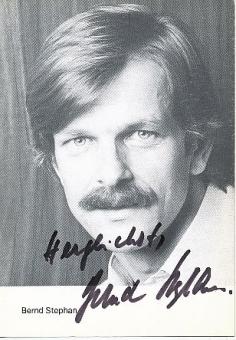 Bernd Stephan Film & TV  Autogrammkarte original signiert 