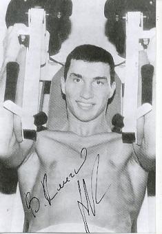 Wladimir Klitschko   Ukraine  Weltmeister Boxen  Autogramm Foto original signiert 
