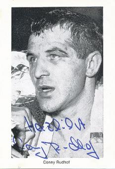 Conny Rudhof † 1984   Boxen  Autogrammkarte  original signiert 