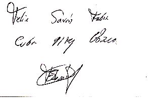 Felix Savon Kuba 6 x Weltmeister + 3 x Olympiasieger Boxen  Autogramm Karte  original signiert 