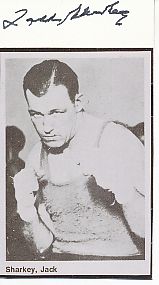 Jack Sharkey † 1994 USA Weltmeister 1932 Boxen  Autogramm Karte  original signiert 