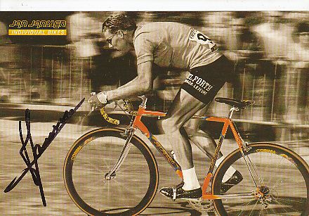 Jan Janssen   NL  Tour de France Sieger 1968  Radsport Autogrammkarte  original signiert 