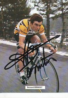 Bernard Hinault   Frankreich   5 x  Tour de France Sieger  Autogrammkarte  original signiert 