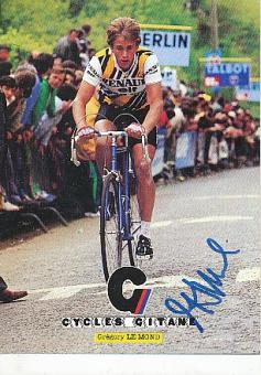 Greg Lemond  USA  Tour de France Sieger 1986  Radsport Autogrammkarte  original signiert 