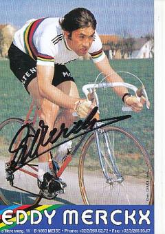Eddy Merckx Belgien 5 x Tour de France Sieger  Radsport Autogrammkarte  original signiert 