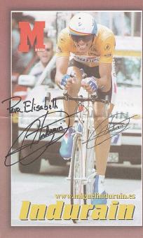 Miguel Indurain Spanien 5 x Tour de France Sieger  Radsport Autogrammkarte  original signiert 