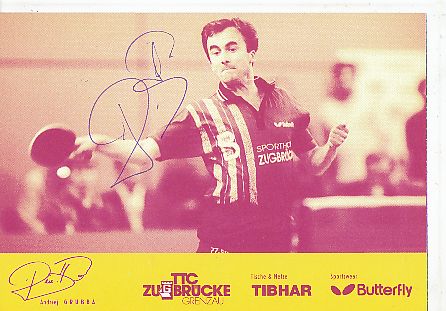 Andrzej Grubba   Polen  TTC Zugbrücke  Tischtennis  Autogrammkarte original signiert 