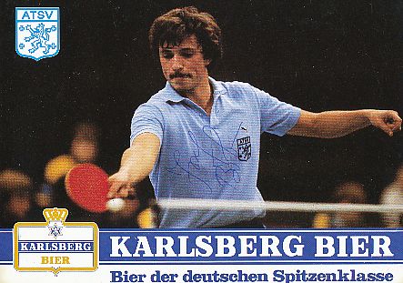 Josef Böhm   ATSV Saarbrücken  Tischtennis  Autogrammkarte original signiert 