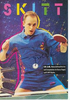 Erik Lindh   Schweden  Tischtennis  Autogrammkarte original signiert 