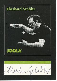 Eberhard Schöler  Tischtennis  Autogrammkarte original signiert 