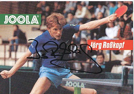 Jörg Rosskopf  Tischtennis  Autogrammkarte original signiert 