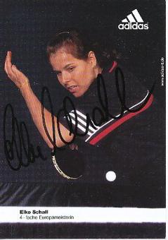 Elke Schall   Tischtennis  Autogrammkarte original signiert 