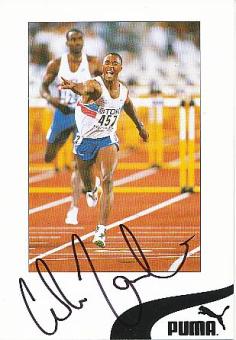 Colin Jackson  GB  Leichtathletik  Autogrammkarte  original signiert 