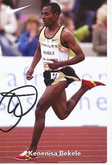Kenenisa Bekele  Äthiopien  Leichtathletik  Autogrammkarte  original signiert 