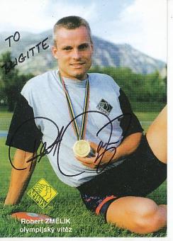 Robert Zmelik   Tschechien  Leichtathletik  Autogrammkarte  original signiert 